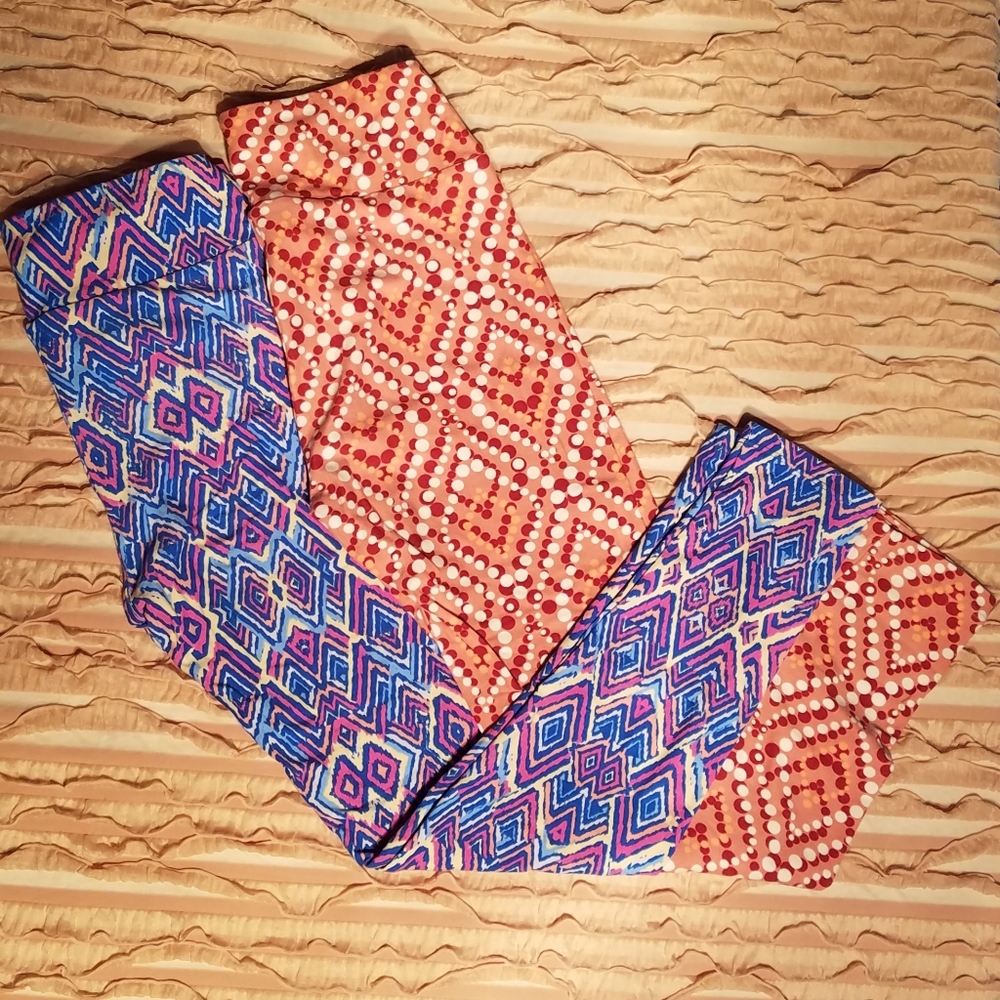 Lularoe OS set of 2 Leggings *Diamond Set*